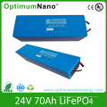 Armazenamento solar recarregável da bateria de 24V 70ah LiFePO4